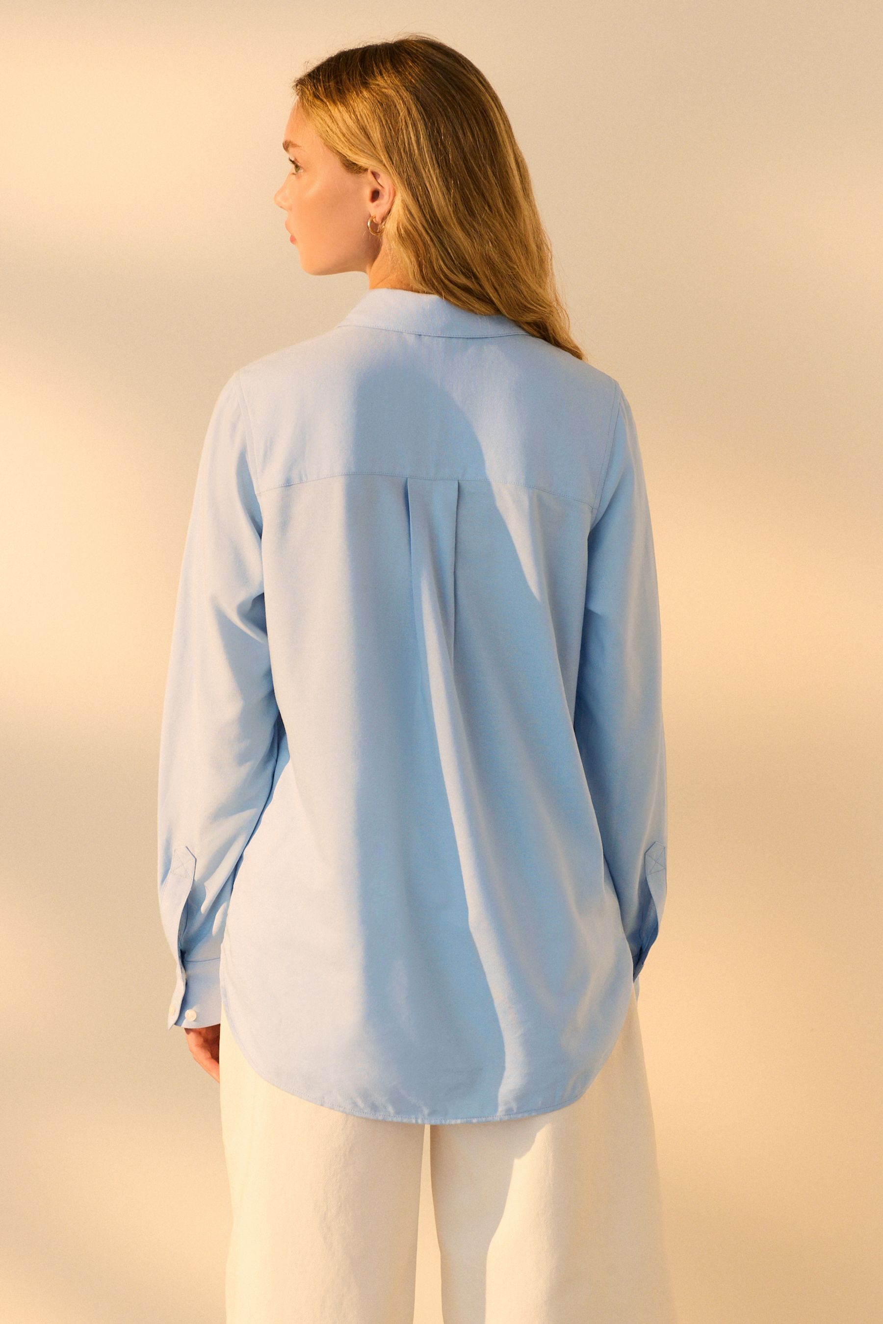 Next Langarmhemd Langärmliges Oversized Oxford-Hemd (1-tlg) günstig online kaufen