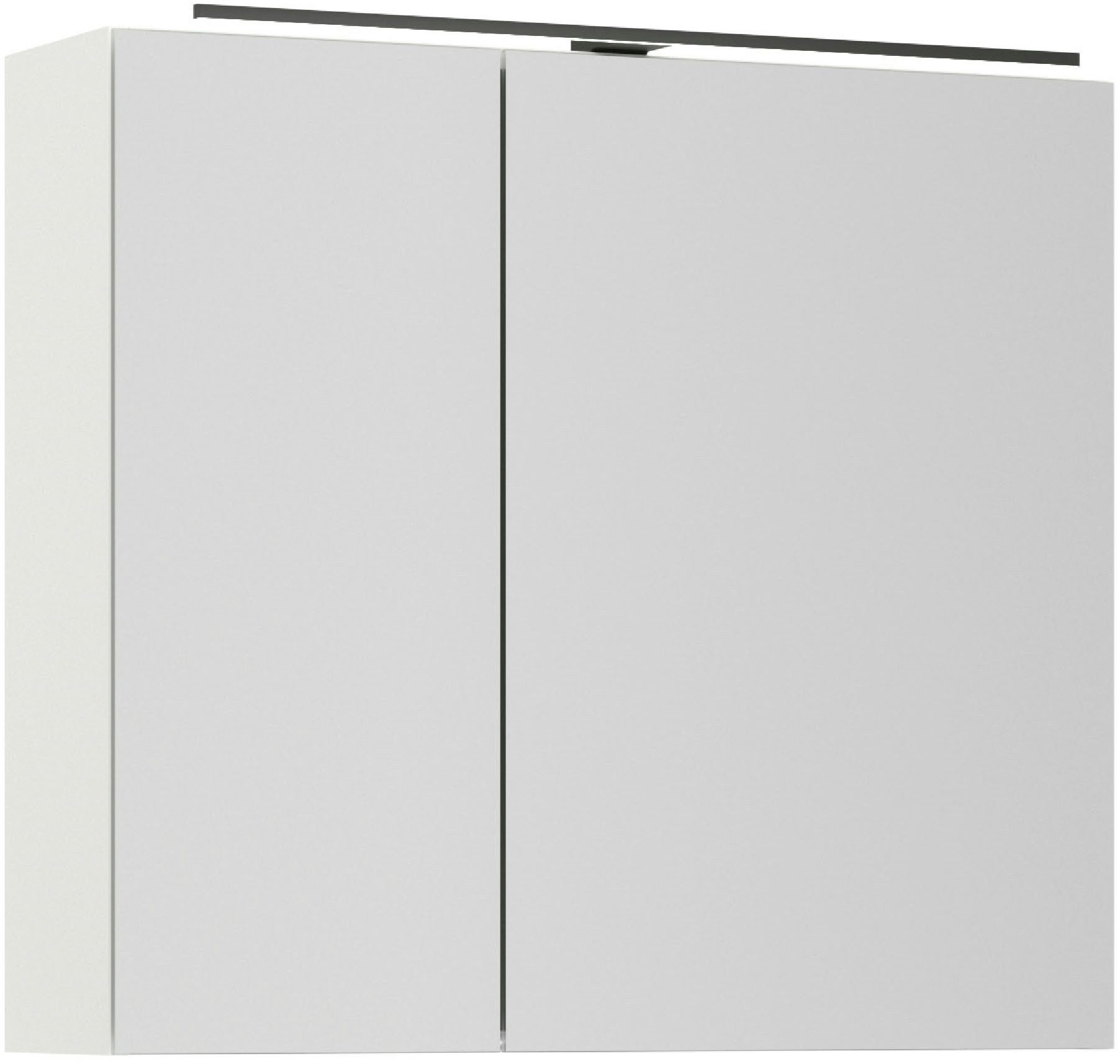 nobilia® Spiegelschrank Prina (inkl. Beleuchtung mit Dimmerfunktion) in Breiten 60, 80, 100 und 120 cm, innenliegende Steckdose