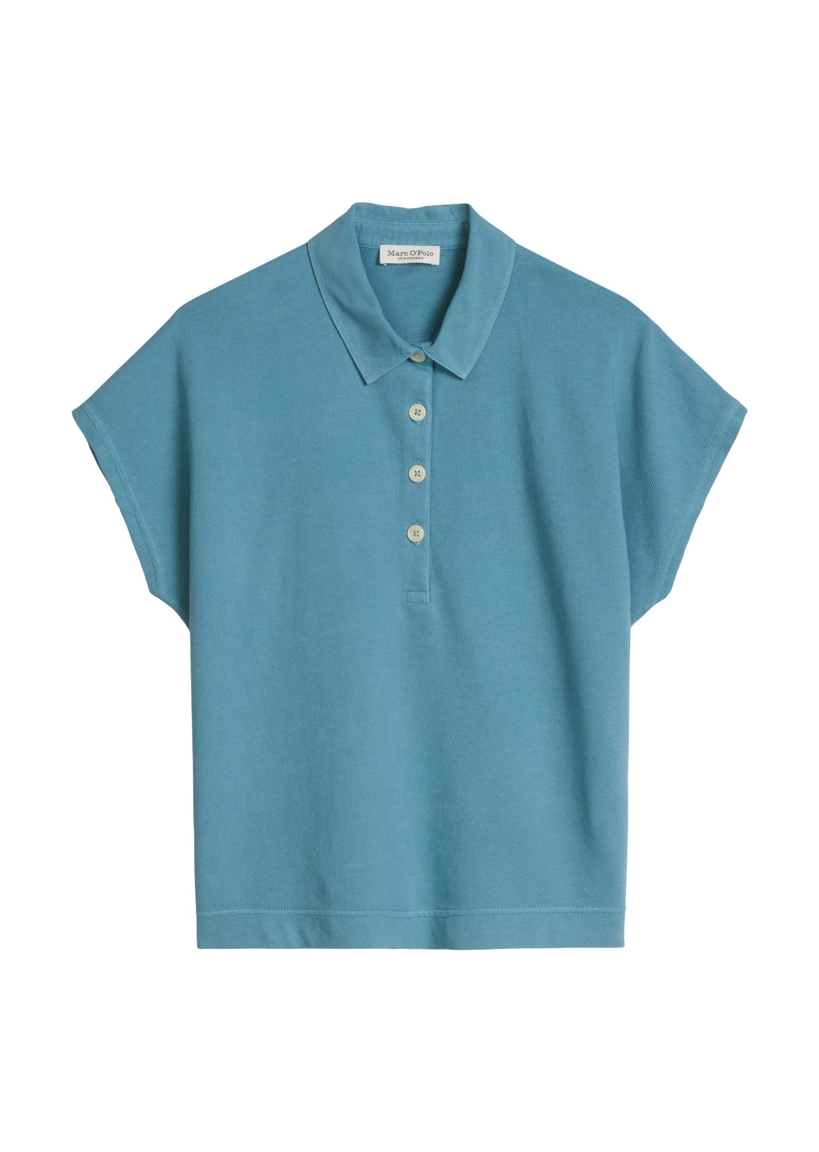 Marc O'Polo Poloshirt loose aus weichem Single Jersey – Bild 5 von 5