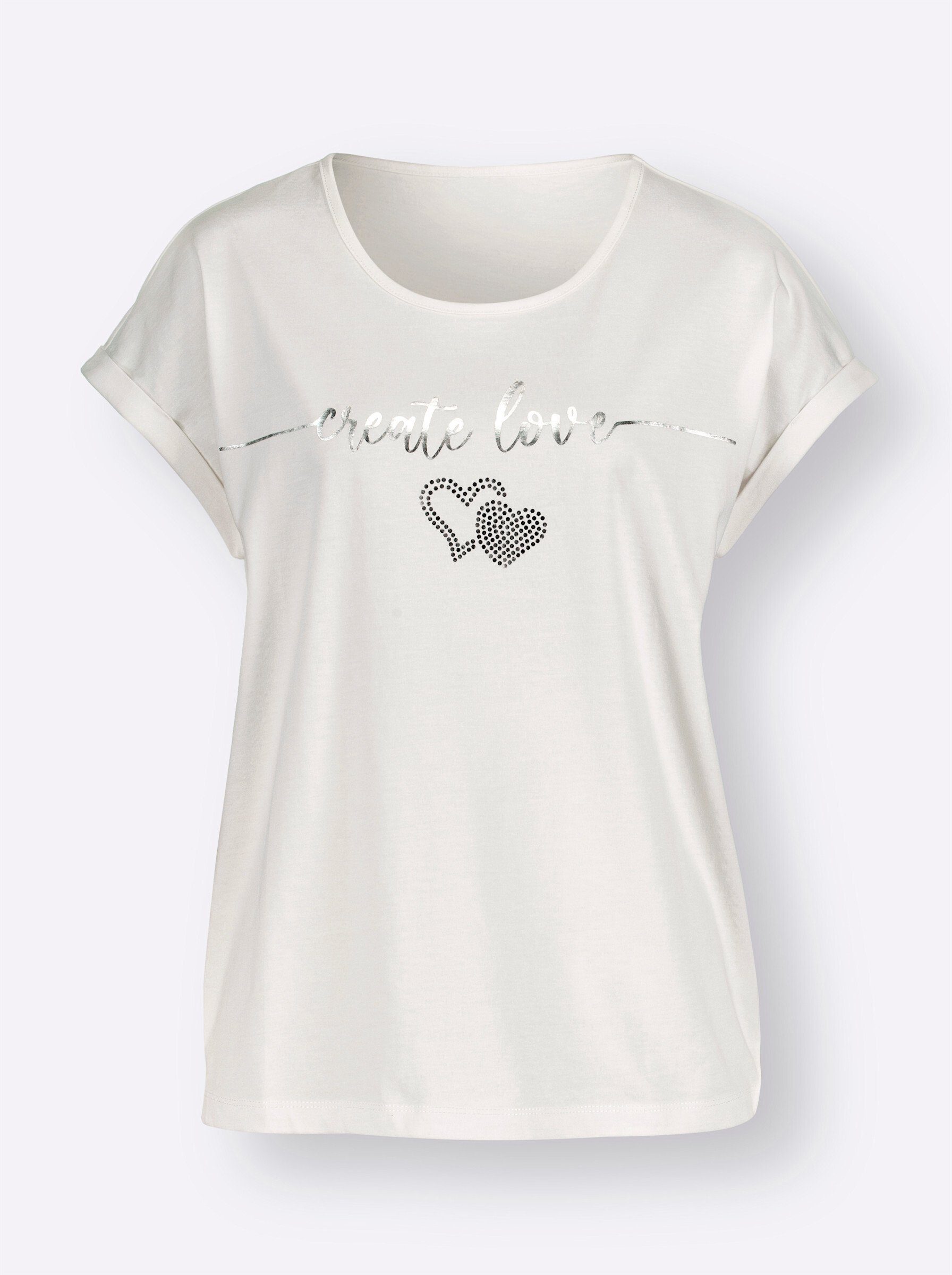 Sieh an! T-Shirt Rundhals-Shirt Extra kurz