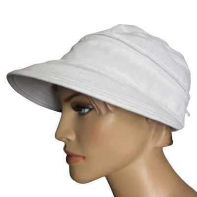 Taschen4life Sonnenhut Visor Cap 2in1 Sonnencap Basecap & Sonnenschutz in Einem, unisex, aus Leinen