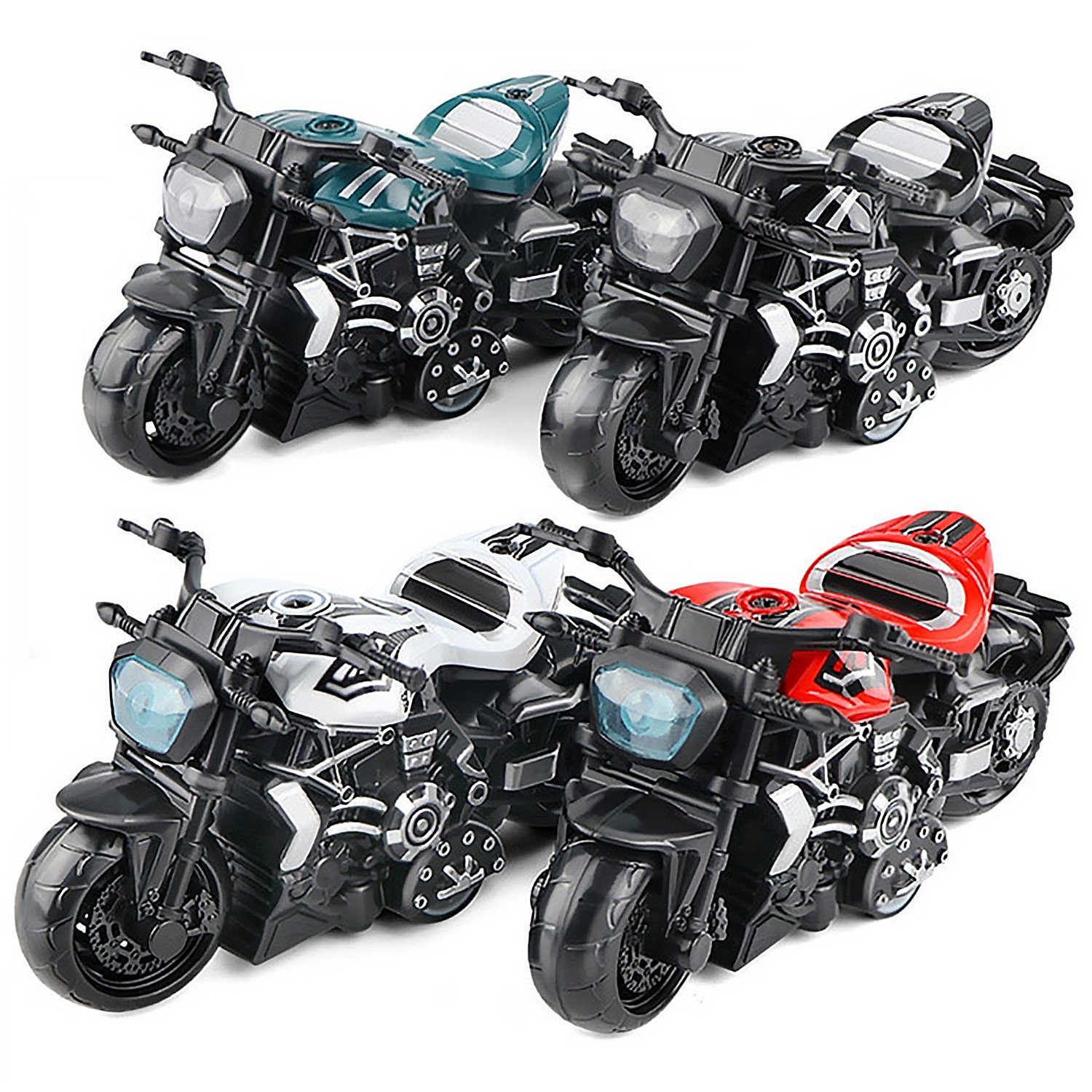 Kind Ja Spielzeug-Motorrad Ducati-Motorrad 4 Stück, 1: 32 Legierung, detailliertes Modell
