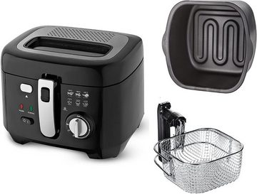 JUNG Fritteuse MESKO MS4908 Fritteuse mit Öl 2,5L, Friteuse mit Fett und Filter, 1800,00 W, Temperaturkontrolle,Korb mit Hubfunktion, Fritöse mit ÖL, XL