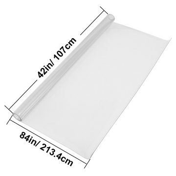 VEVOR Tischdecke 2134x1070mm PVC Tischfolie Transparent 1.5mm Tischdecke Table Pad