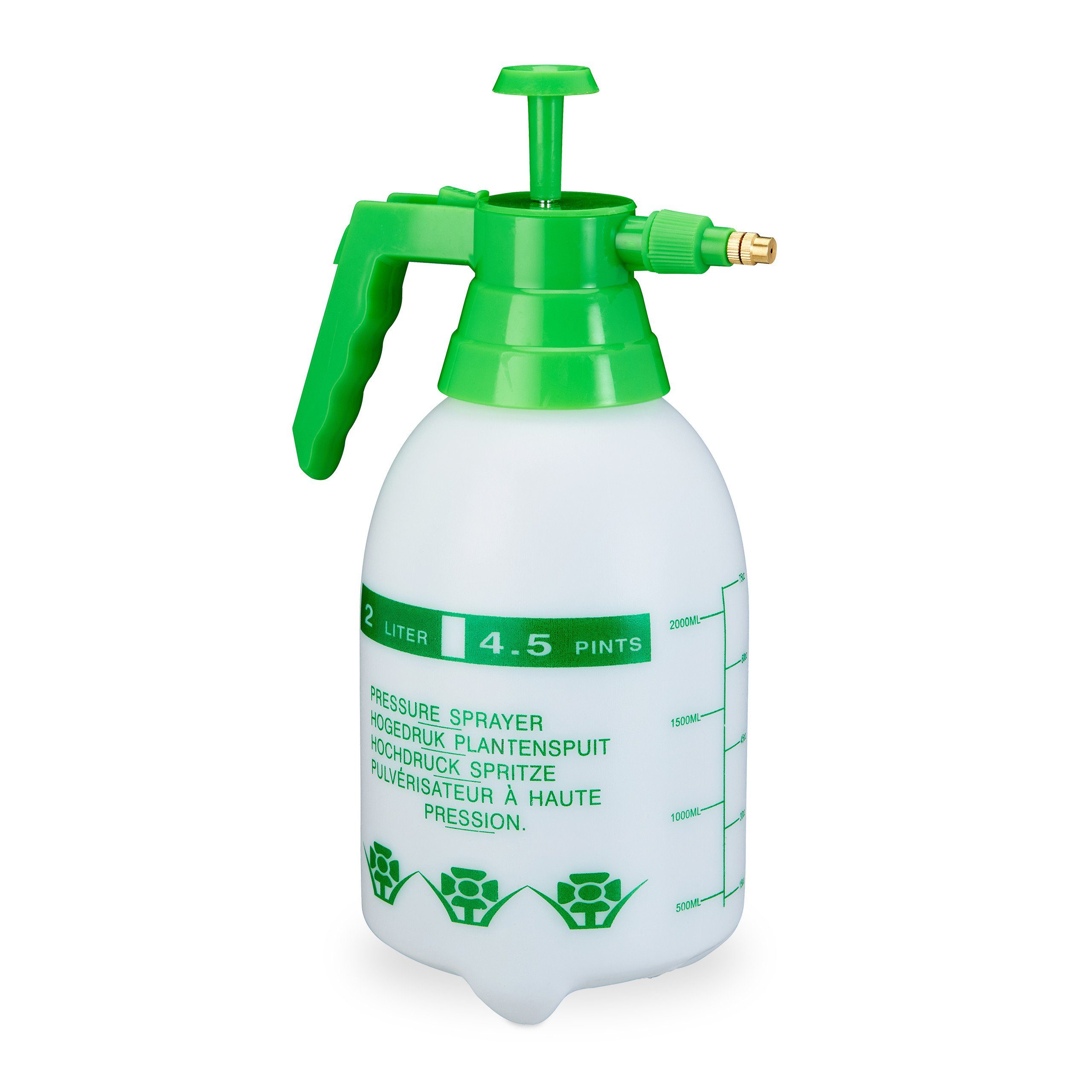 relaxdays Sprühflasche Pumpsprühflasche 2 Liter, (1-tlg)
