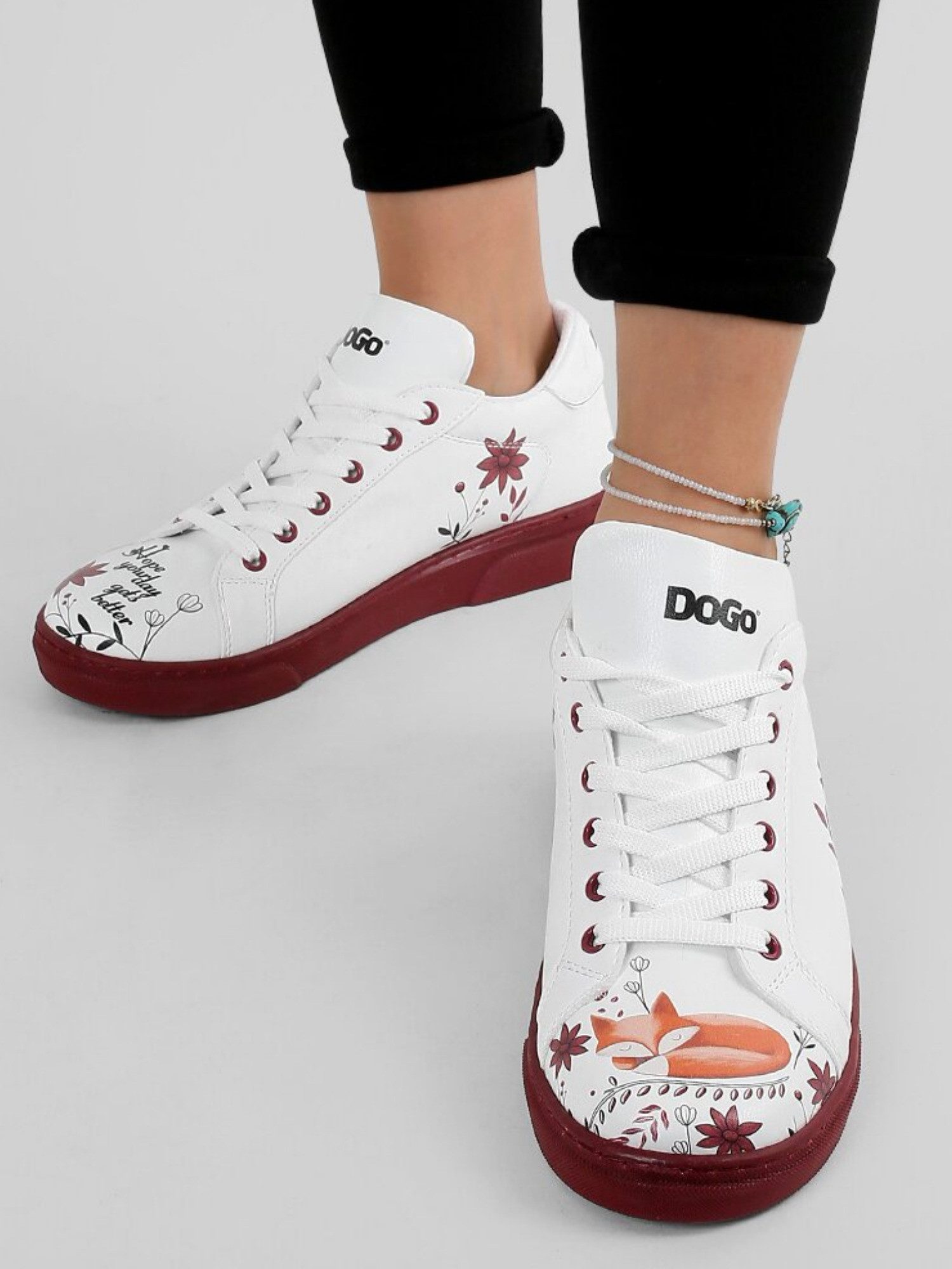 DOGO Ace Low-Top Sneaker Spirit Animal Damen Sneaker Sneaker Handgefertigt günstig online kaufen
