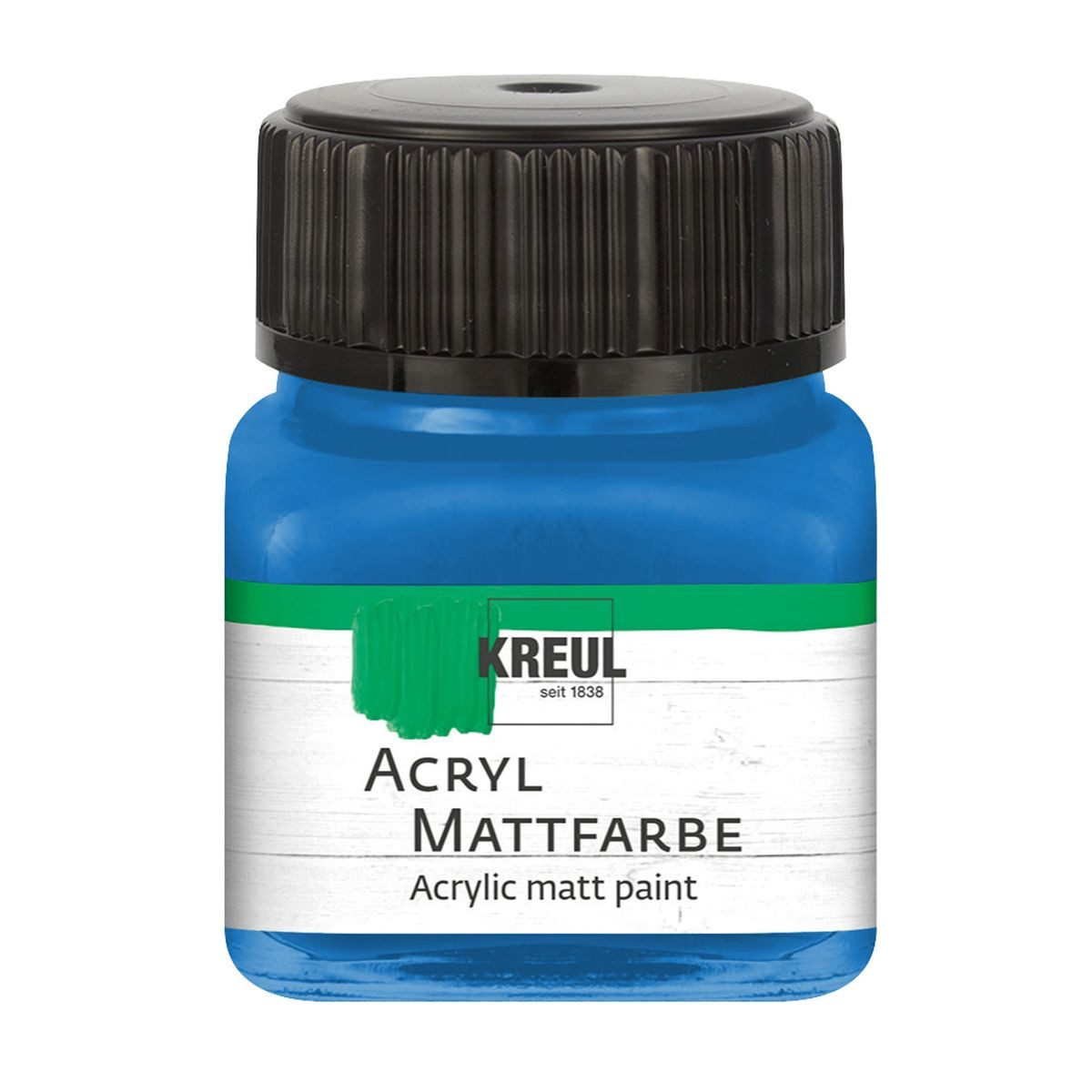 C. KREUL Acrylfarbe KREUL Acryl Mattfarbe enzianblau 20ml Glas