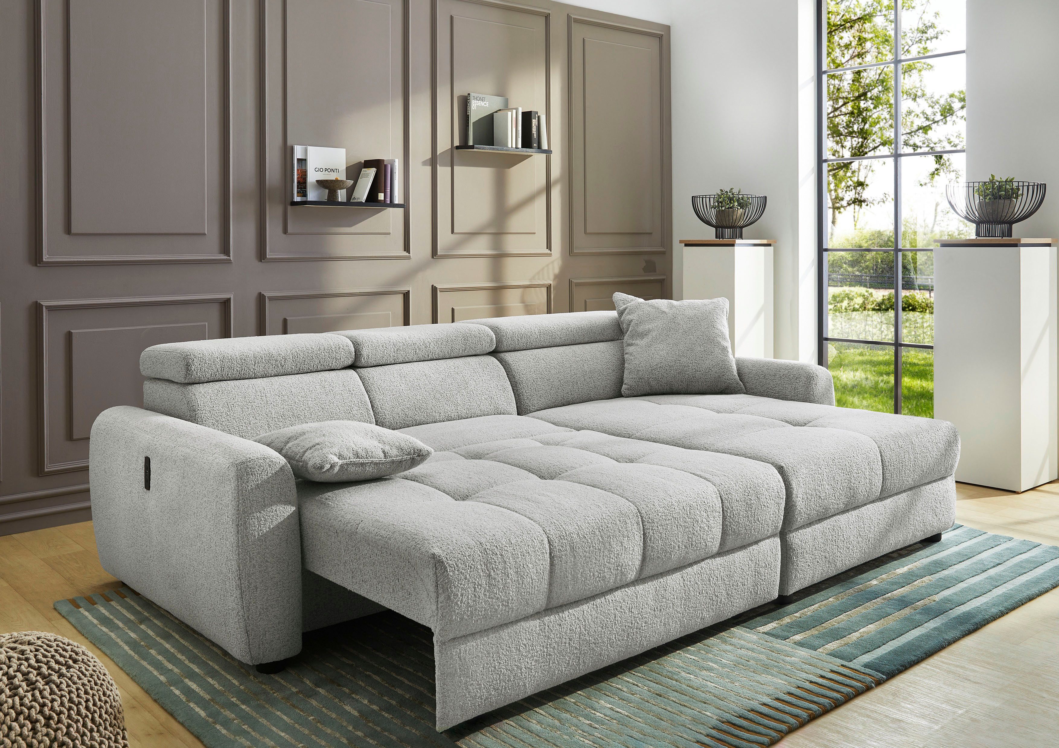 Jockenhöfer Gruppe Ecksofa Move L-Form, B: 270 cm, mit 60 cm elektr. Sitzti günstig online kaufen