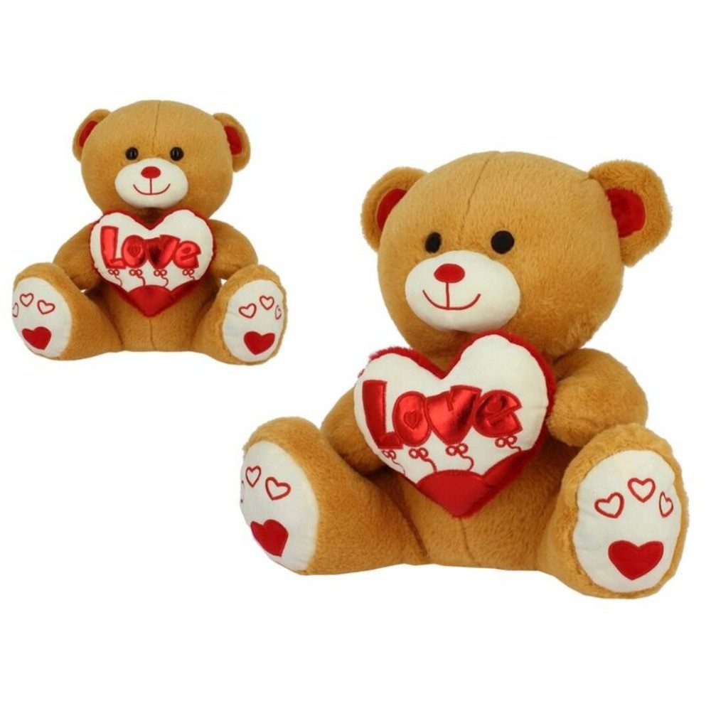 Tinisu Plüschfigur "Love" Bär Kuscheltier - 20 cm Bärchen Plüsch Stofftier Valentinstag