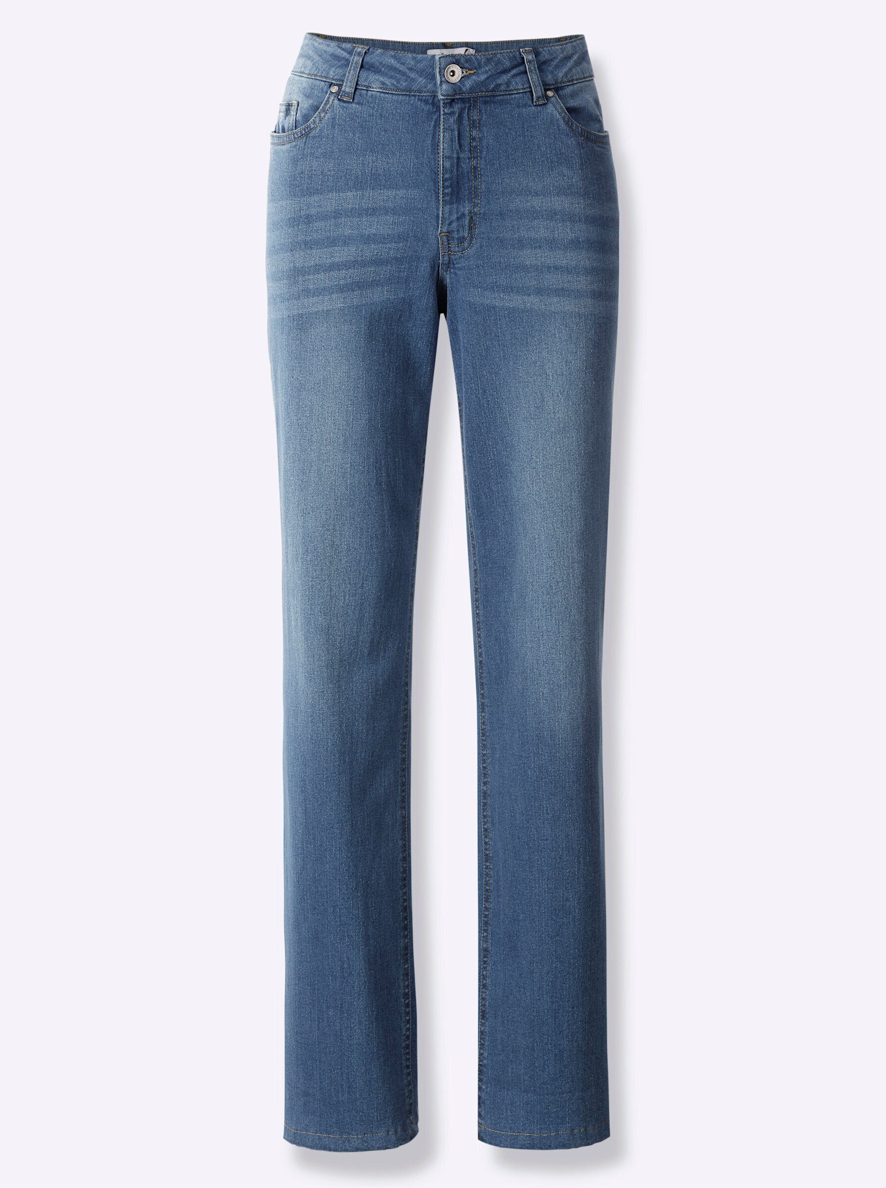 Jeans WITT blue-bleached Bequeme WEIDEN