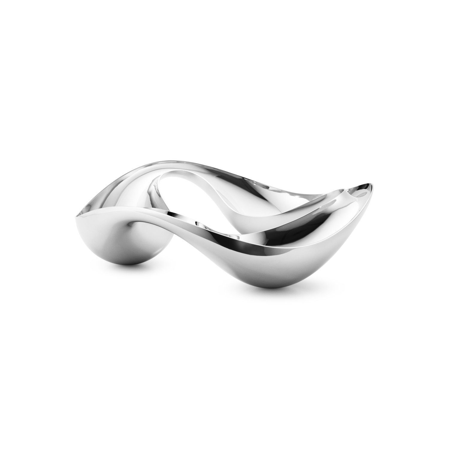 Georg Jensen Servierschale Cobra Triple-Snackschale, Edelstahl
