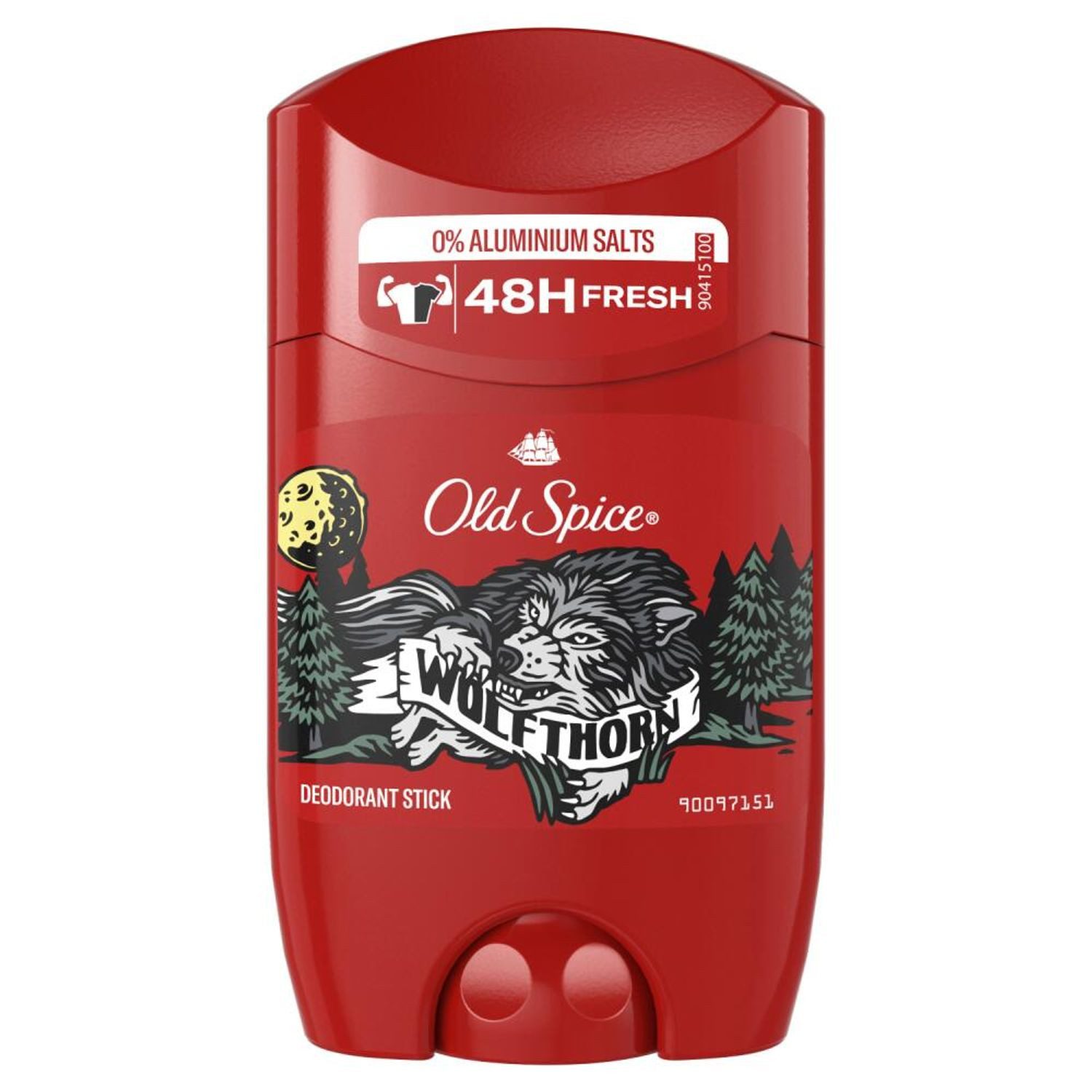 BURI Deo-Spray 6x Old Spice Deodorant Stick Wolfthorn 50ml Schutz Herren Mann Roller, 6-tlg.