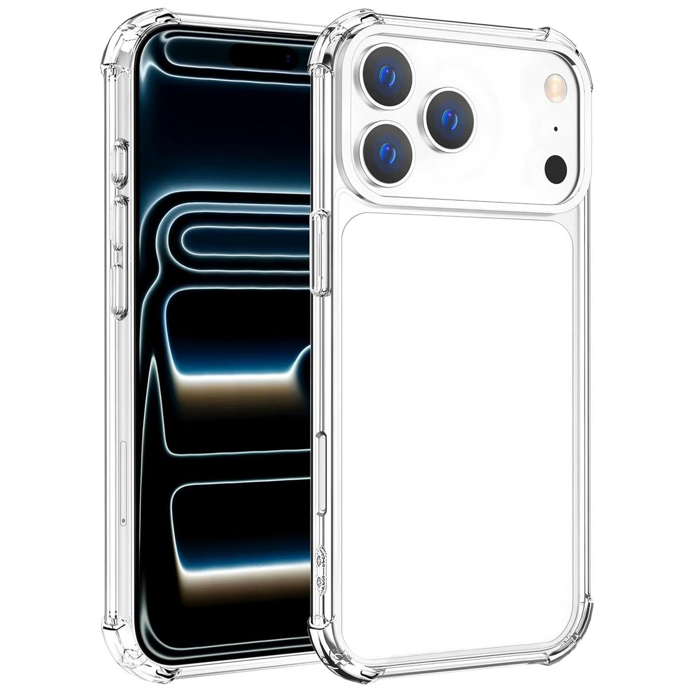 CoolGadget Handyhülle Anti Shock Rugged Case für Apple iPhone 17 Pro Max 6,9 Zoll, Cover Kantenschutz Schutzhülle für iPhone 17 Pro Max Hülle Transparent