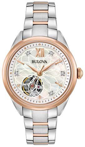 Bulova Mechanische Uhr 98P170, Armbanduhr, Damenuhr