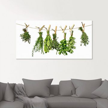Artland Glasbild Kräuter, Pflanzen (1 St), in verschiedenen Größen