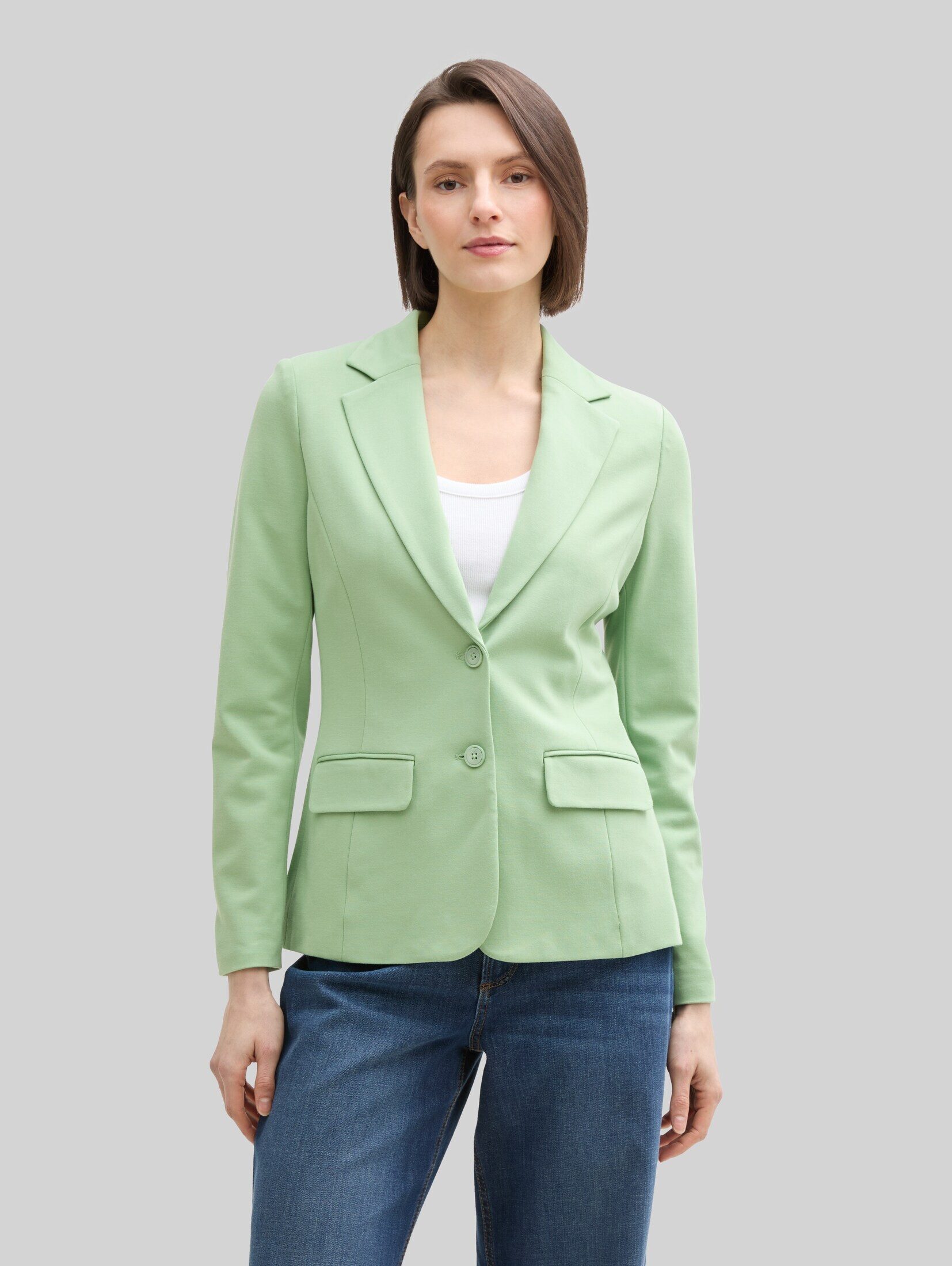 TOM TAILOR Jackenblazer Blazer Slim Fit Jersey Blazer