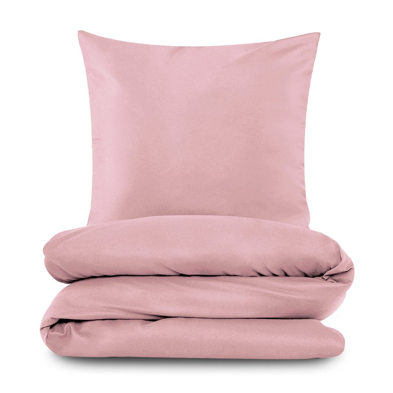 TRENDBUY24 Bettwäsche Bettwäsche Bettgarnitur 135x200 155x220 200x200 Mikrofaser 2tlg, Mikrofaser, 2 teilig, verdeckter Reißverschluss