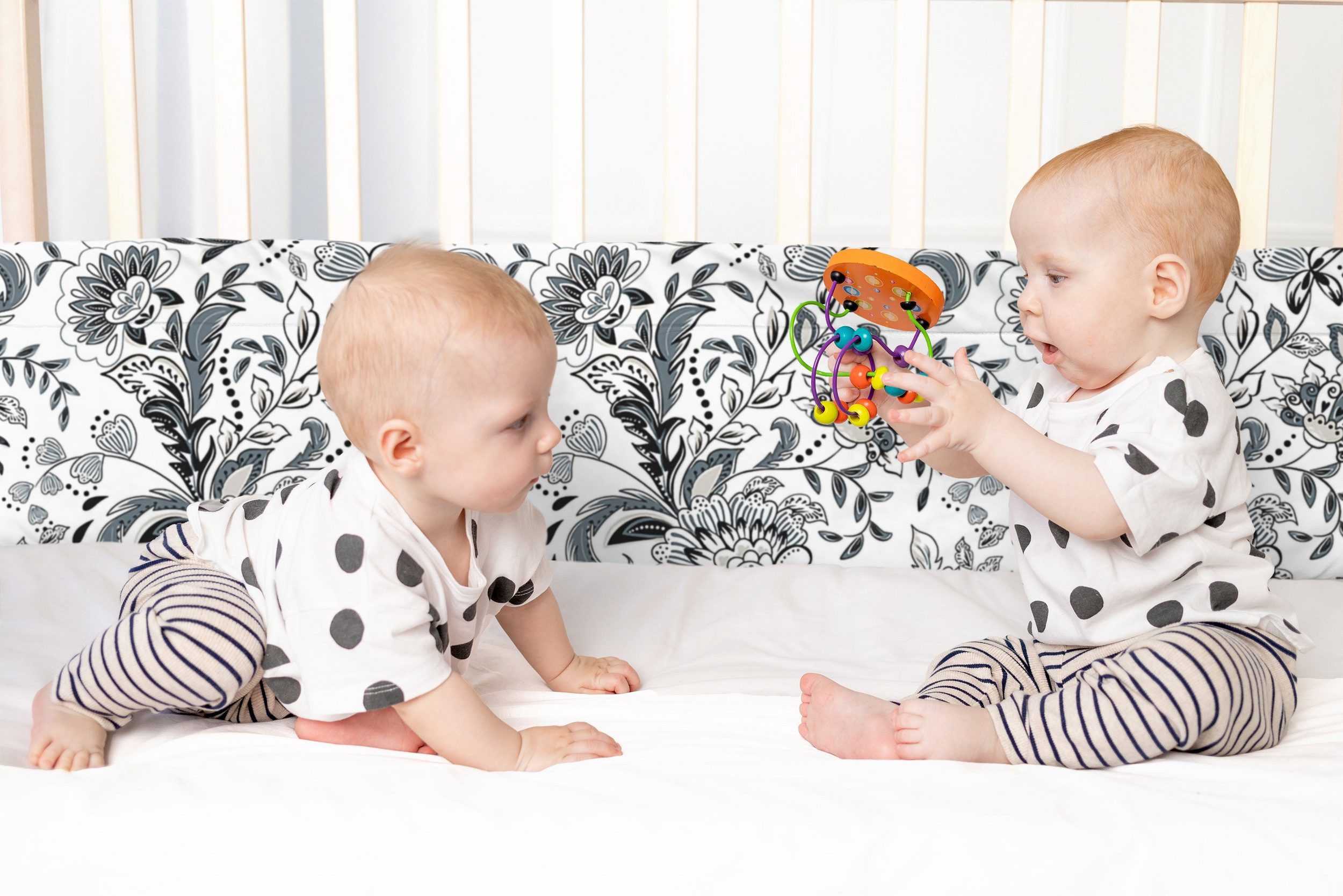 Amilian Bettnestchen Bettumrandung (Made in EU) 420x30 cm - für Babybett 140x70 cm geeignet, (140 x 70 cm geeignet (rundherum) mit Kantenschutz, Nestchen), Umrandungen