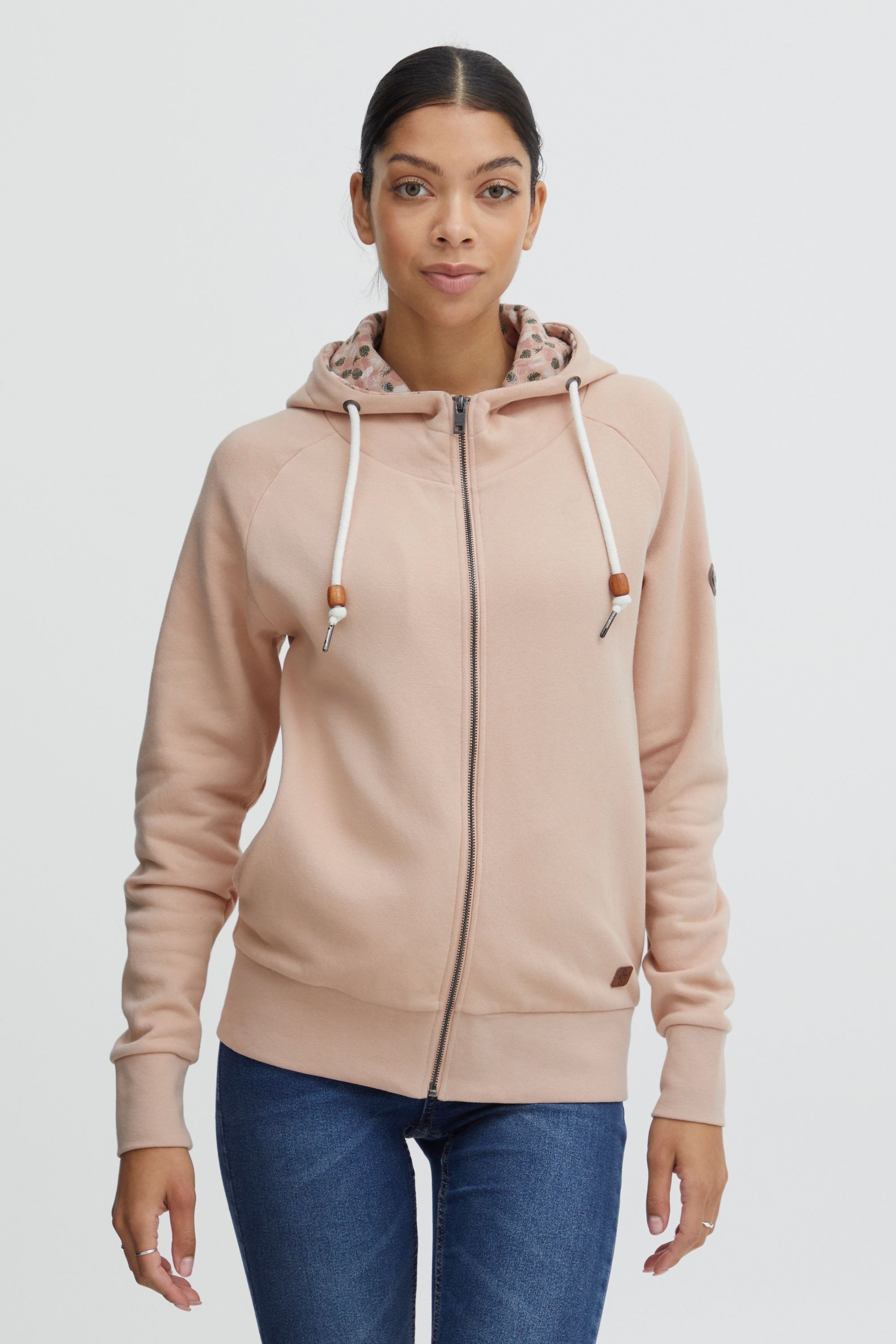 OXMO Kapuzensweatjacke OXUlla Kapuzensweatjacke mit Kordelzug günstig online kaufen