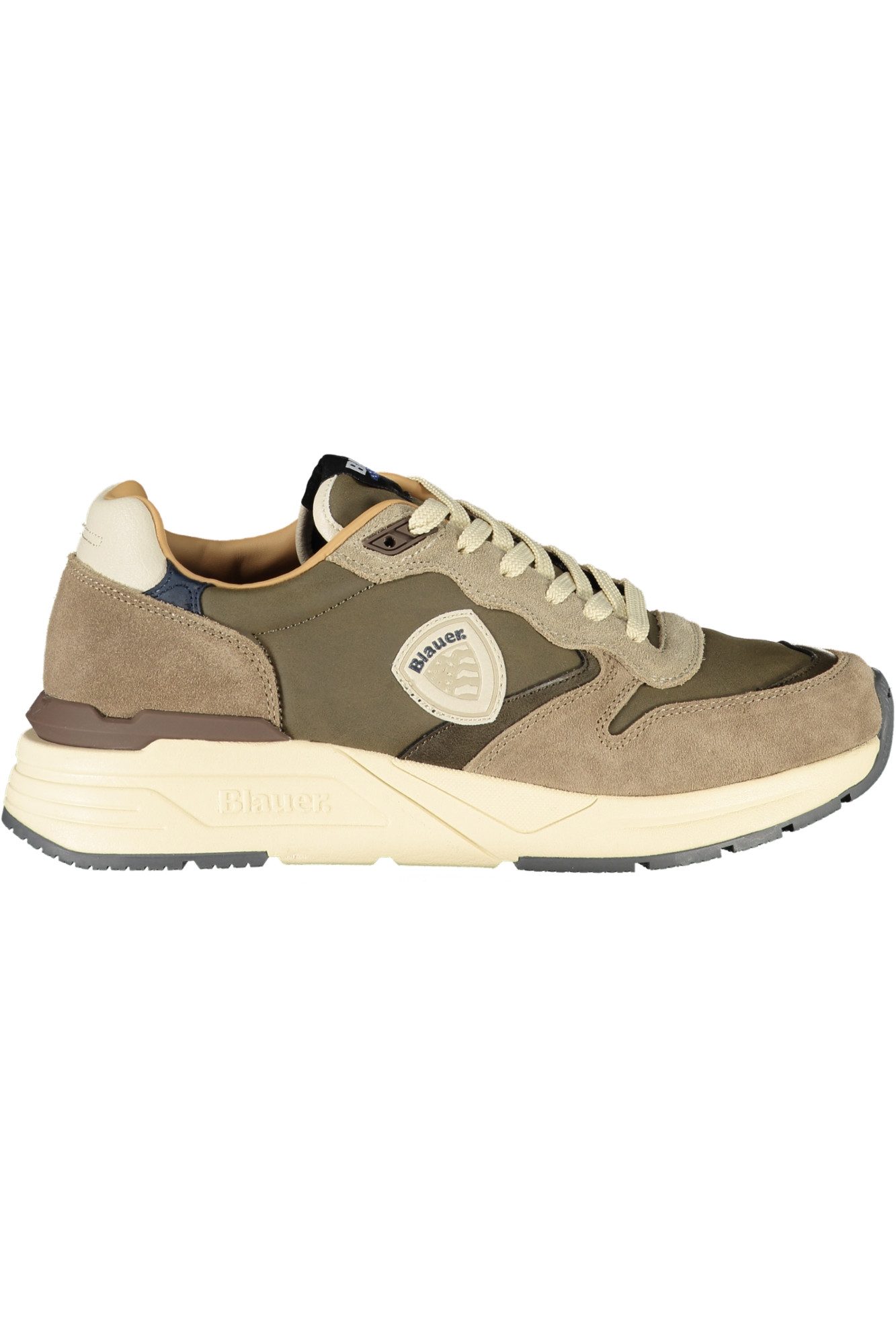 Blauer Кроссовки Grauer Herrensportschuh mit Schnürsenkeln und