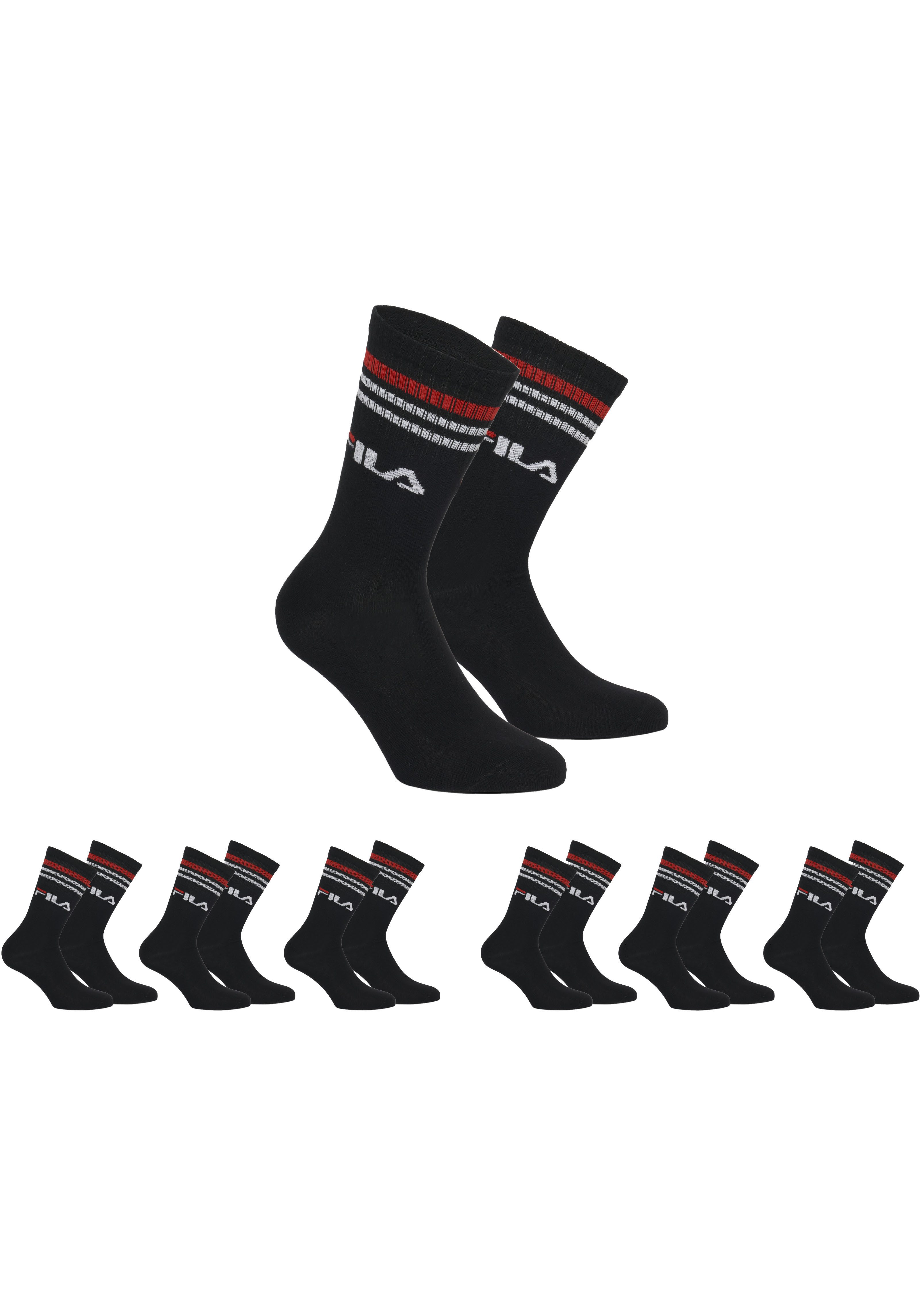 Fila Socken UNISEX LIFESTYLE PLAIN SOCKS (6-Paar, 3 Paar) mit Logo-Schriftz günstig online kaufen