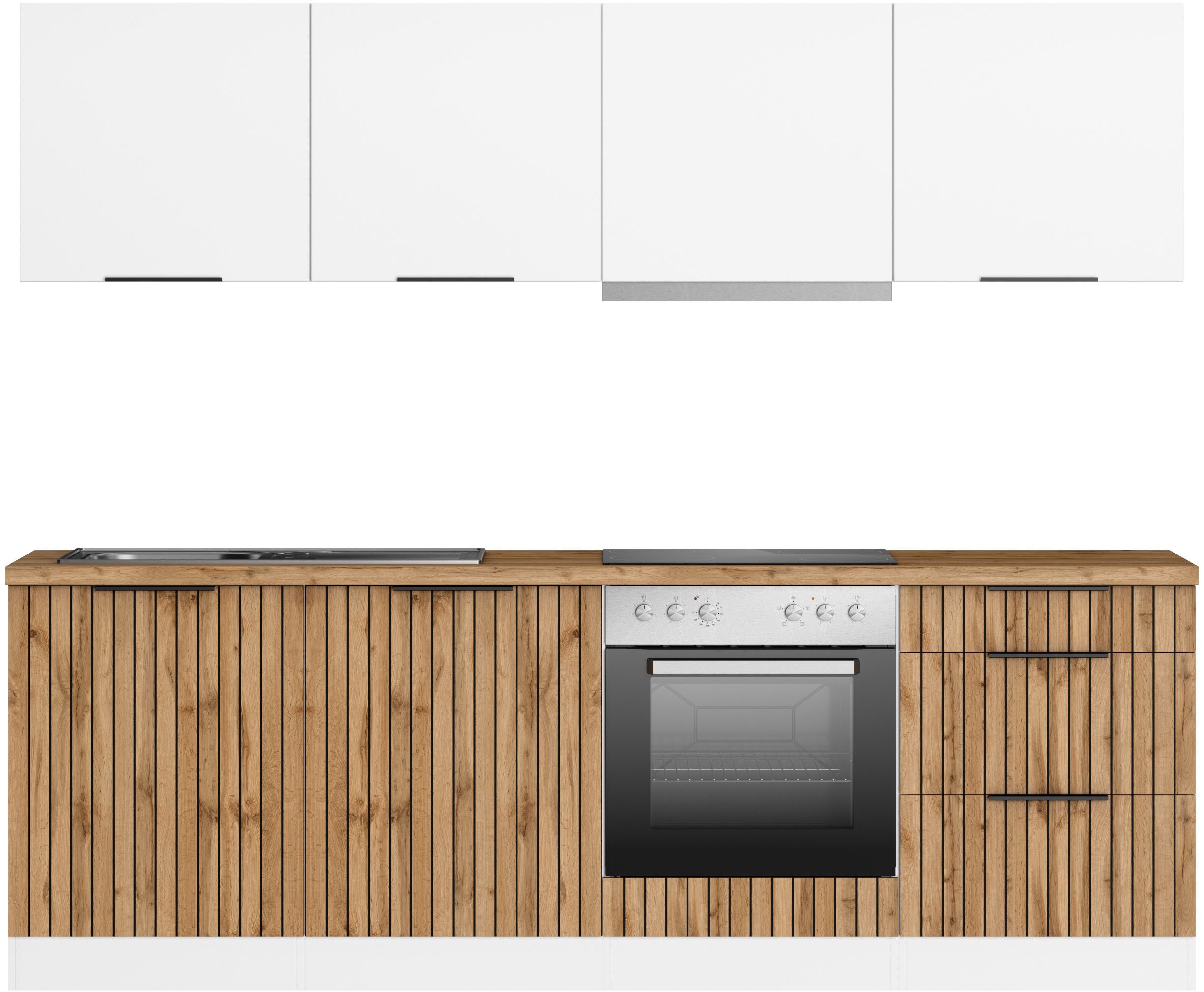 KOCHSTATION Küchenzeile KS-Lagos2, Breite 240 cm, günstig online kaufen