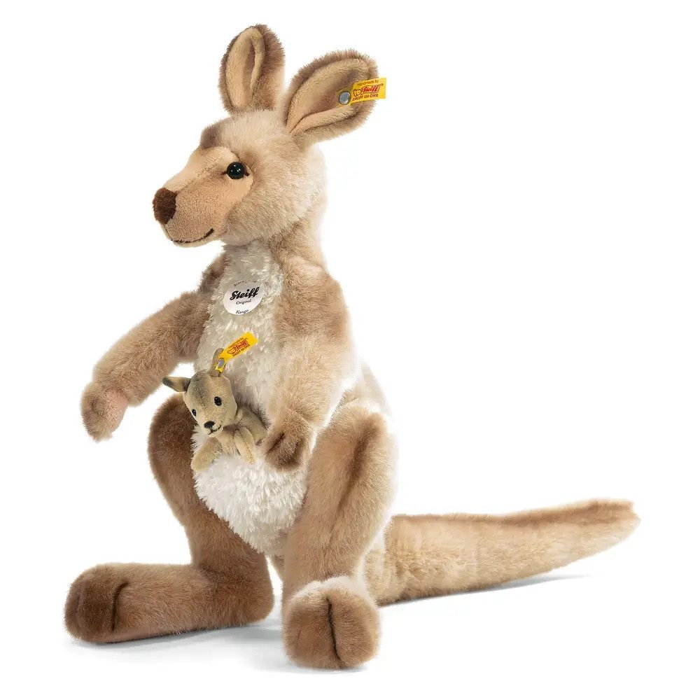 Steiff Kuscheltier Steiff Kango Känguru mit Baby, 40 cm