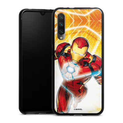 DeinDesign Handyhülle Iron Man on Fire, Xiaomi Mi A3 Silikon Hülle Bumper Case Handy Schutzhülle