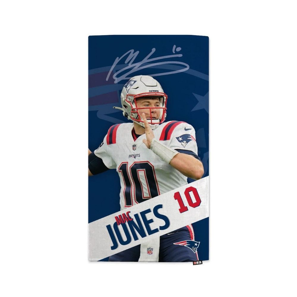 New England Patriots Badetuch NFLPA Mac Jones - Beach Towel - MOTION