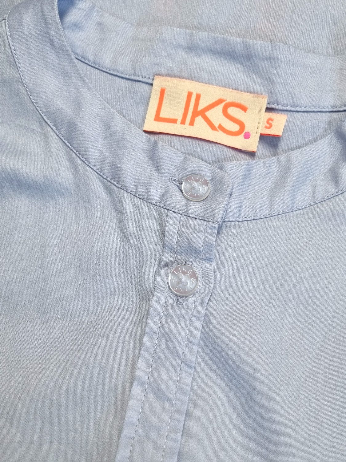 LIKS. Munich Langarmbluse GoldieC Shiny Ware mit kleinen Stickereien