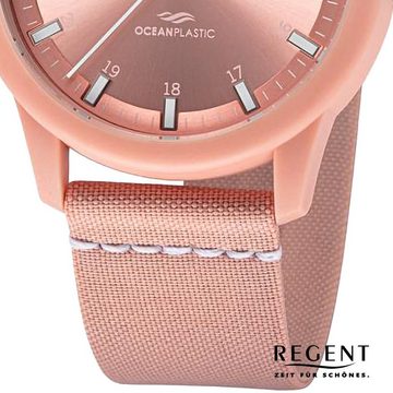 Regent Quarzuhr Regent Herren Armbanduhr Analog, Herren Armbanduhr rund, extra groß (ca. 40mm), Nylonarmband