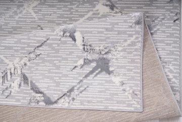 Teppich Kirian, Home affaire, rechteckig, Höhe: 24 mm, 3D-Effekt, Kurzflor, gekettelt, weiche Haptik, Rauten