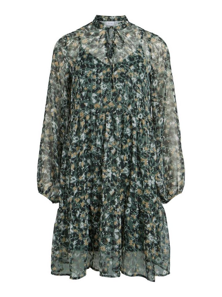 VIFALIA Damen L/S (1-tlg) Blusenkleid Vila SHORT ALA Minikleid DRESS