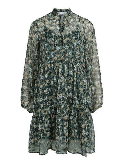 Vila Blusenkleid Damen Minikleid VIFALIA ALA L/S SHORT DRESS (1-tlg)