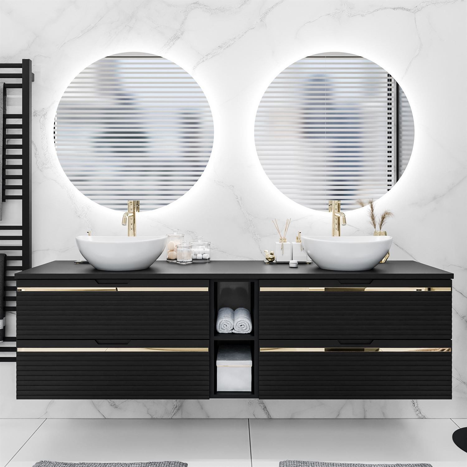 Lookway Badmöbel-Set ARTEMIS III 140 cm Bad-Set mit Unterschrank und Spiege günstig online kaufen