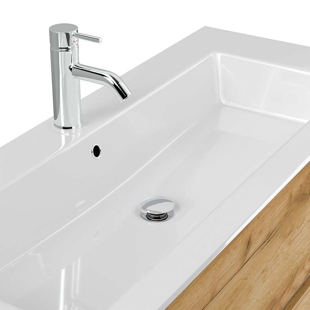 Lomadox Badmöbel-Set LIVIGNO-02, (Spar-Set, 2-St., Spiegelschrank Waschtisc günstig online kaufen
