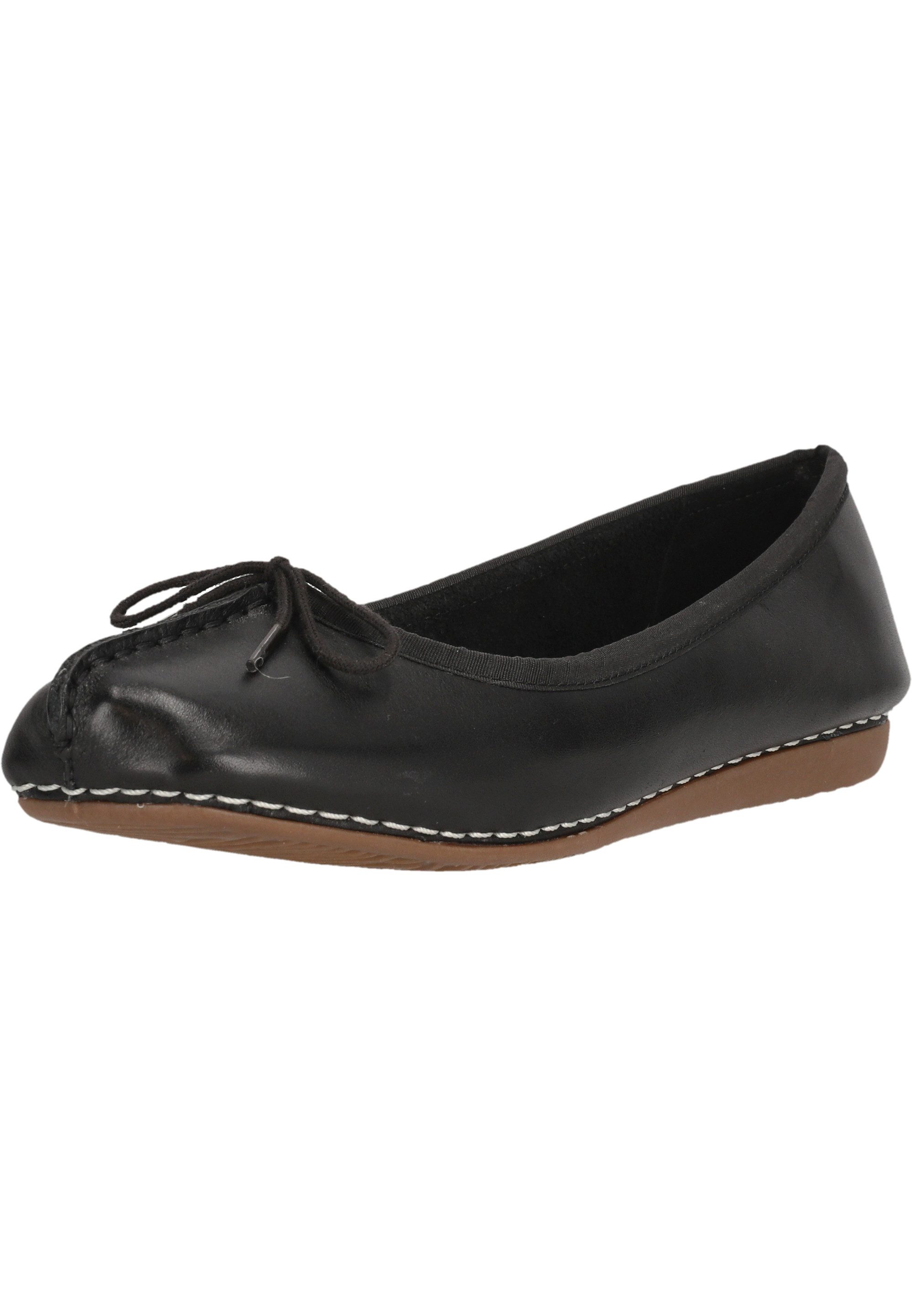 Clarks Freckle Ice Slipper mit atmungsaktiver Lederdecksohle günstig online kaufen