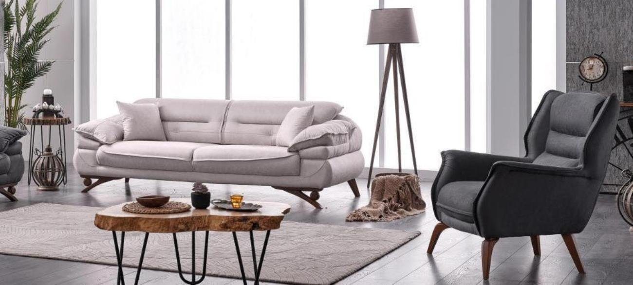 (3-St., 1x 3-Sitzer 2x Wohnzimmer-Set Europa Sofagarnitur 331 Couchtisch), Made Design in ohne Sofa + Sitzer JVmoebel Wohnzimmer Möbel, Sessel Couchen