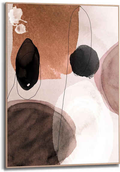 Reinders! Bild Gerahmtes Bild Abstrakte Formen Rond - Erdfarben - Flächen, Abstrakt (1 St)