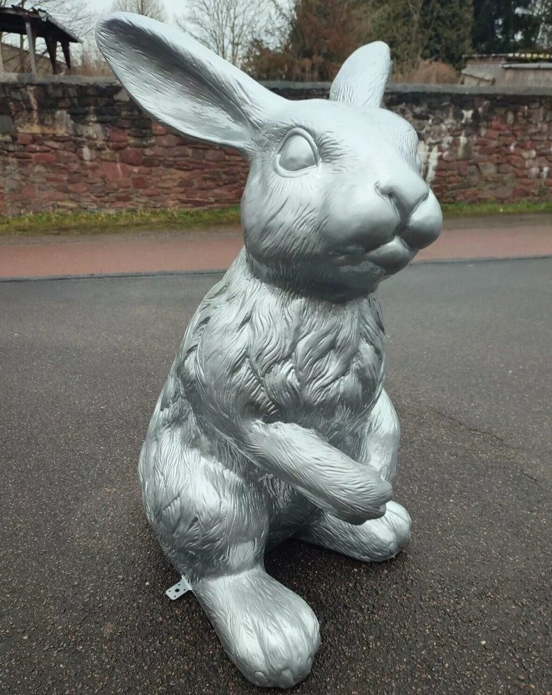Gartenfigur XL Premium Hase lebensgross 115 cm Osterhase-Ostern Garten-Deko Figur