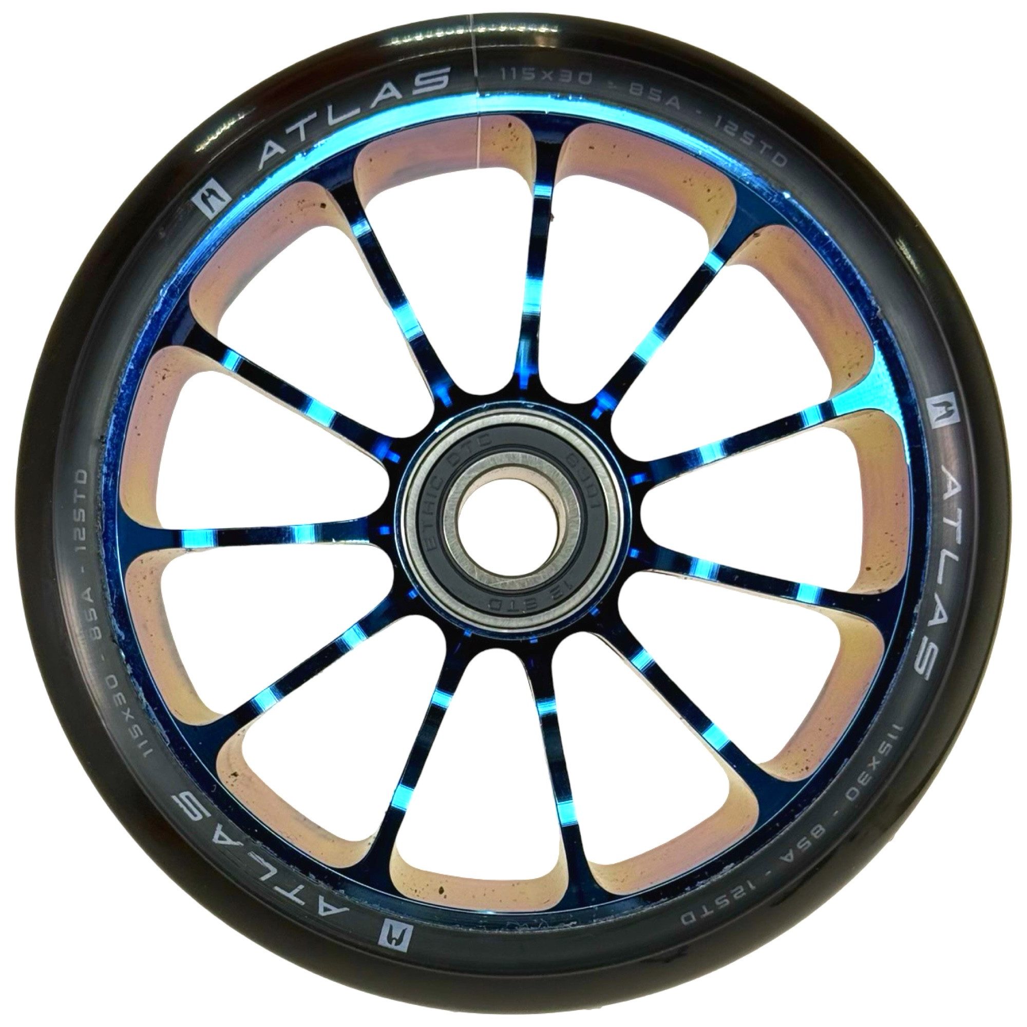 Thumbnail - Ethic DTC Stuntscooter Ethic DTC Atlas Stunt-Scooter Rolle 115mm x 30mm 12std Blauchrome
