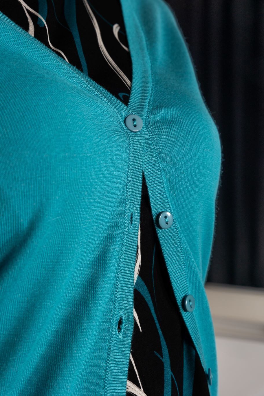 einfach Schön Strickjacke Giada petrol