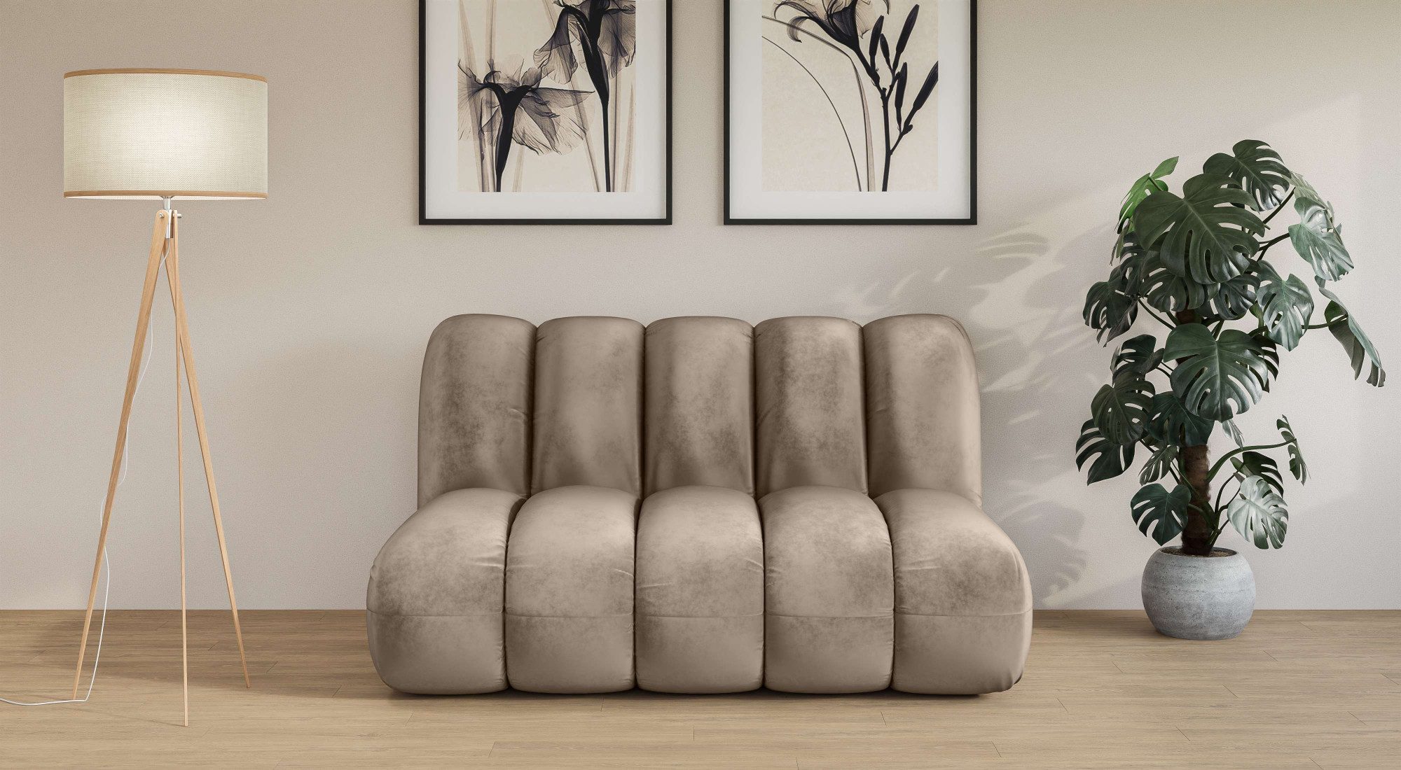 LeGer Home by Lena Gercke 2-Sitzer "Priya Designersofa, moderne Steppung, a günstig online kaufen