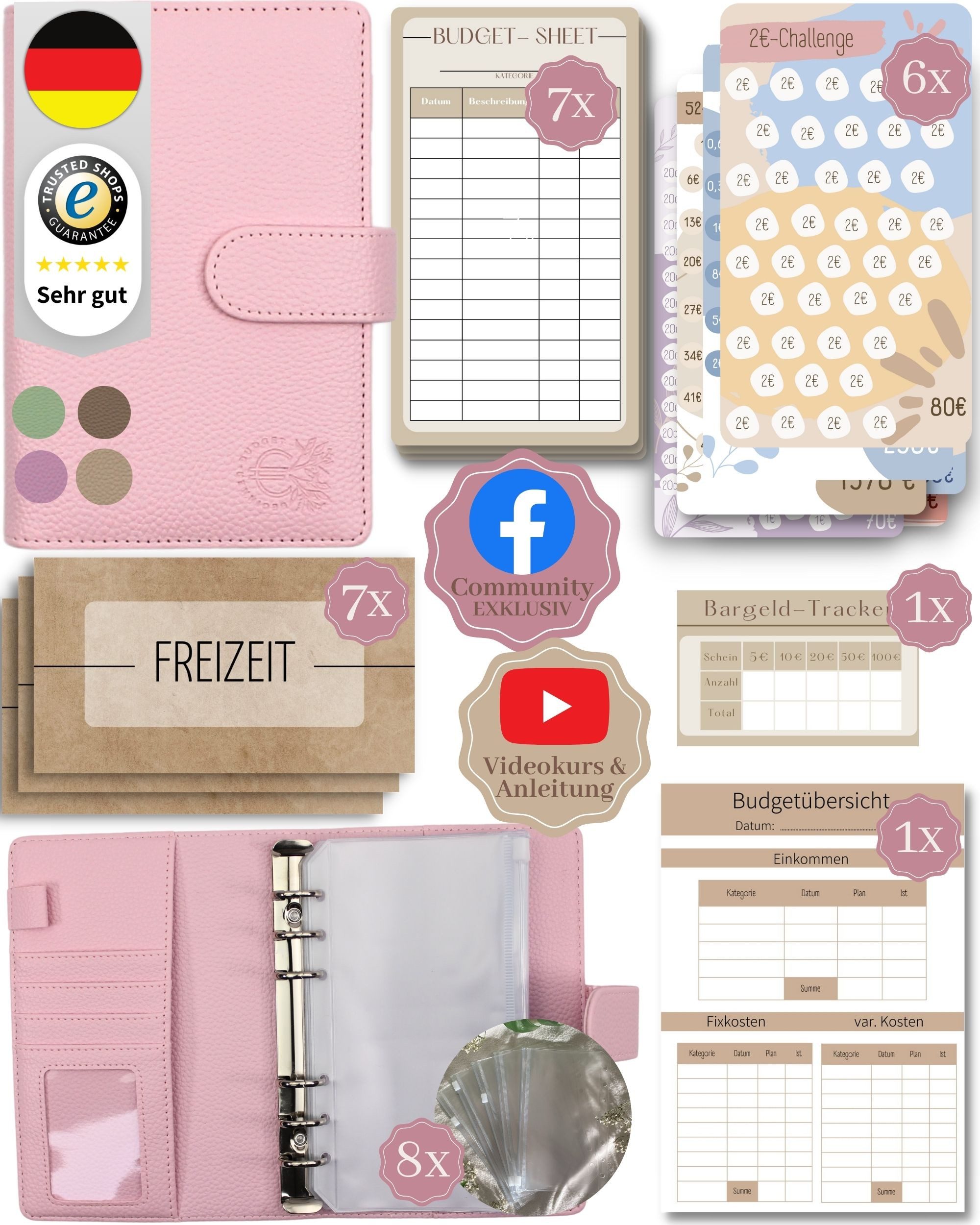 BeginnerBudget Ringbuchmappe Budgetplaner Starter-Set Sparbuch zum günstig online kaufen