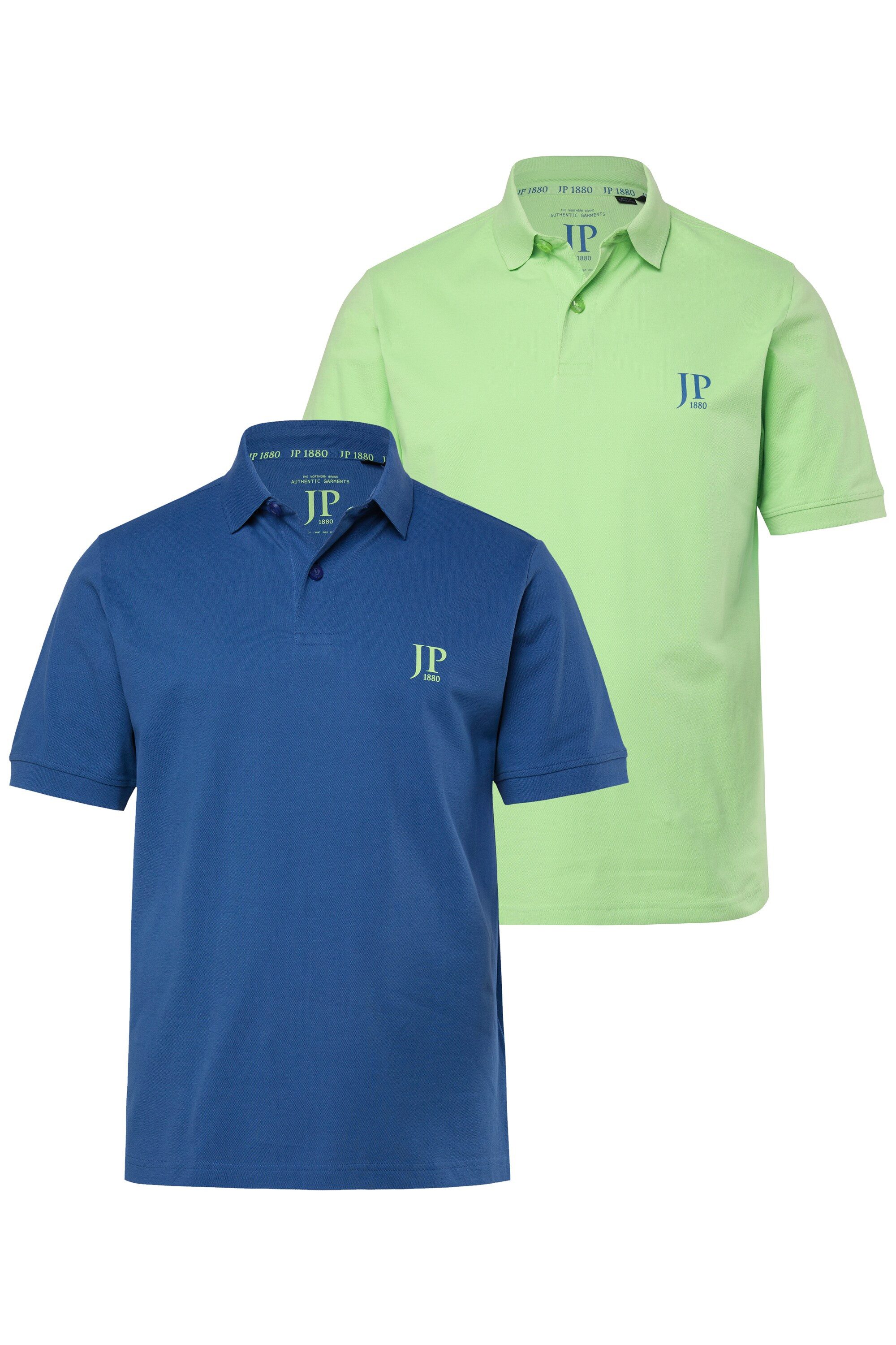 JP1880 Poloshirt Poloshirts Basic 2er-Pack Piqué gekämmte Baumwolle (2-tlg) günstig online kaufen