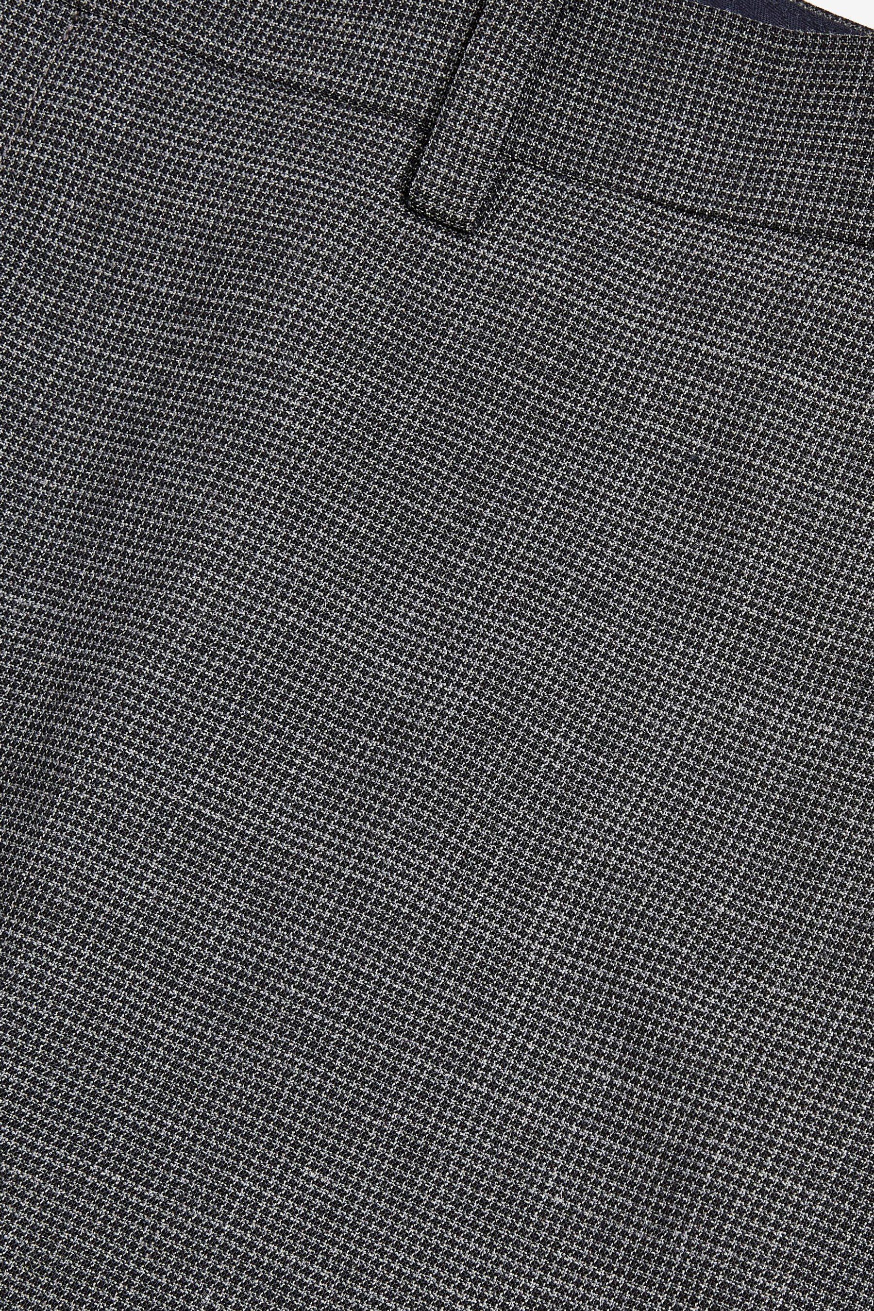 Next Anzughose Signature Anzughose (1-tlg) Fit Tailored Wollanteil Grey mit