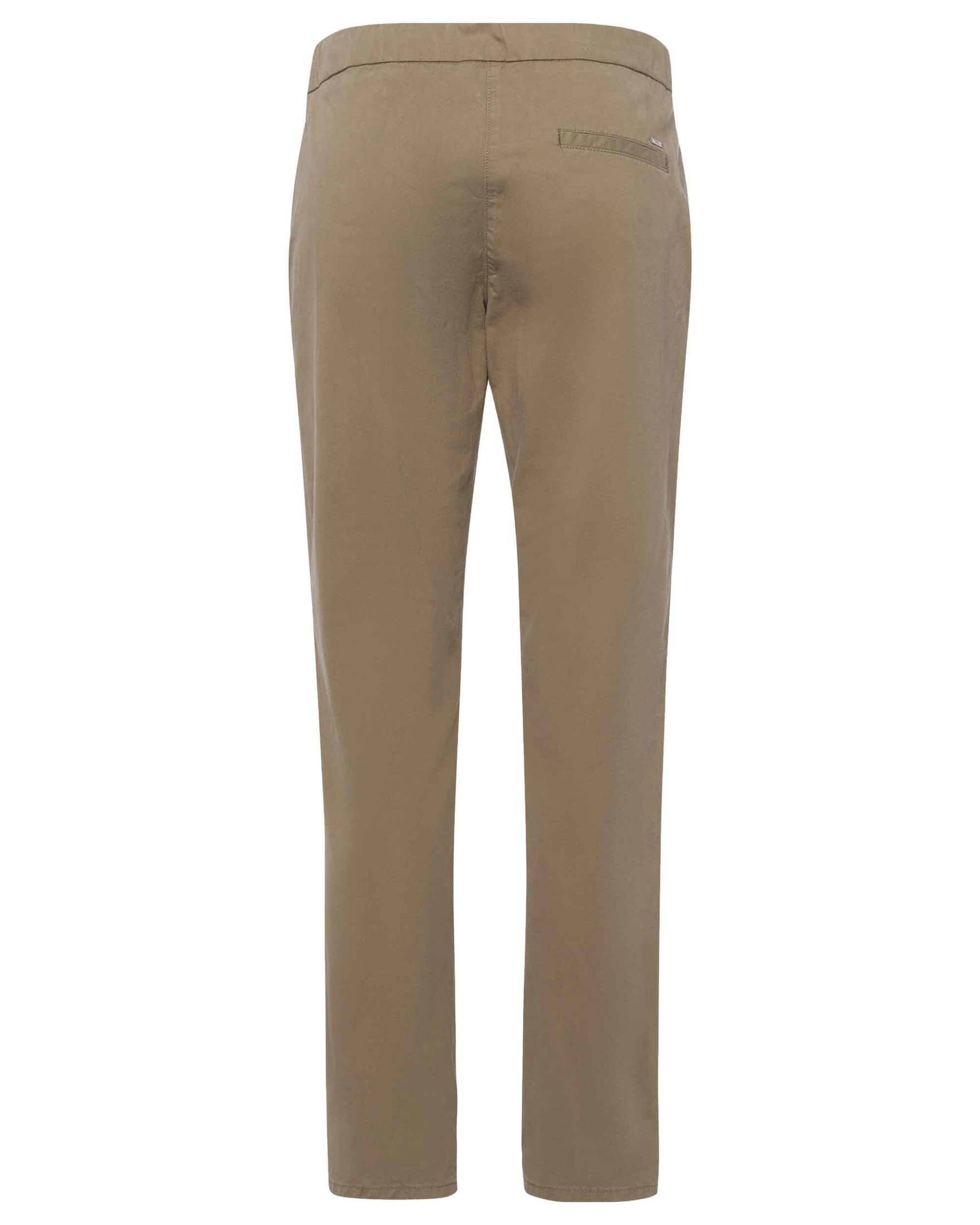 khaki Brax Slim Fit (44) Chinohose MEL (1-tlg) Chinohose Damen verkürzt