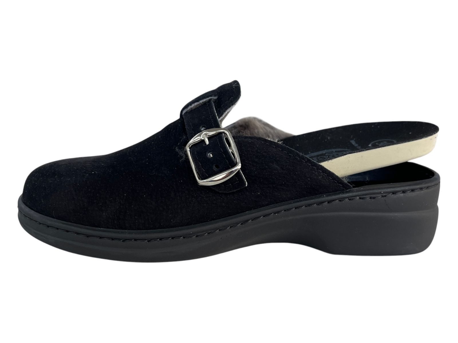 algemare Algemare Damen Clogs 8170-0435 schwarz Lammfell Clog