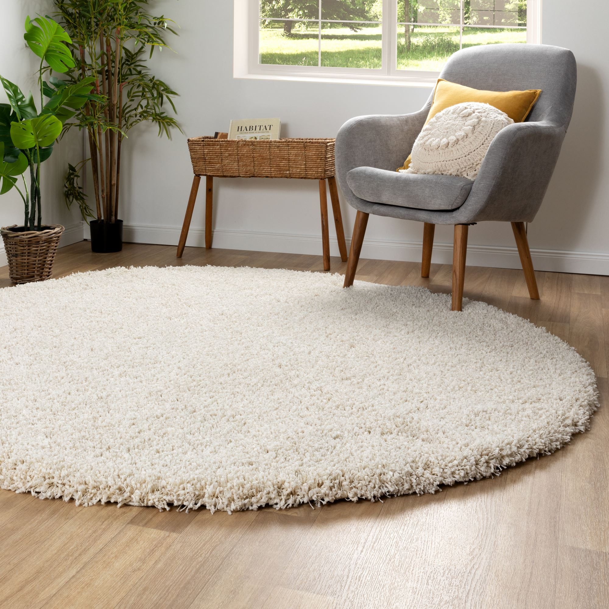 Steffensmeier Hochflor-Teppich Twilight - Rund, rund, günstig online kaufen
