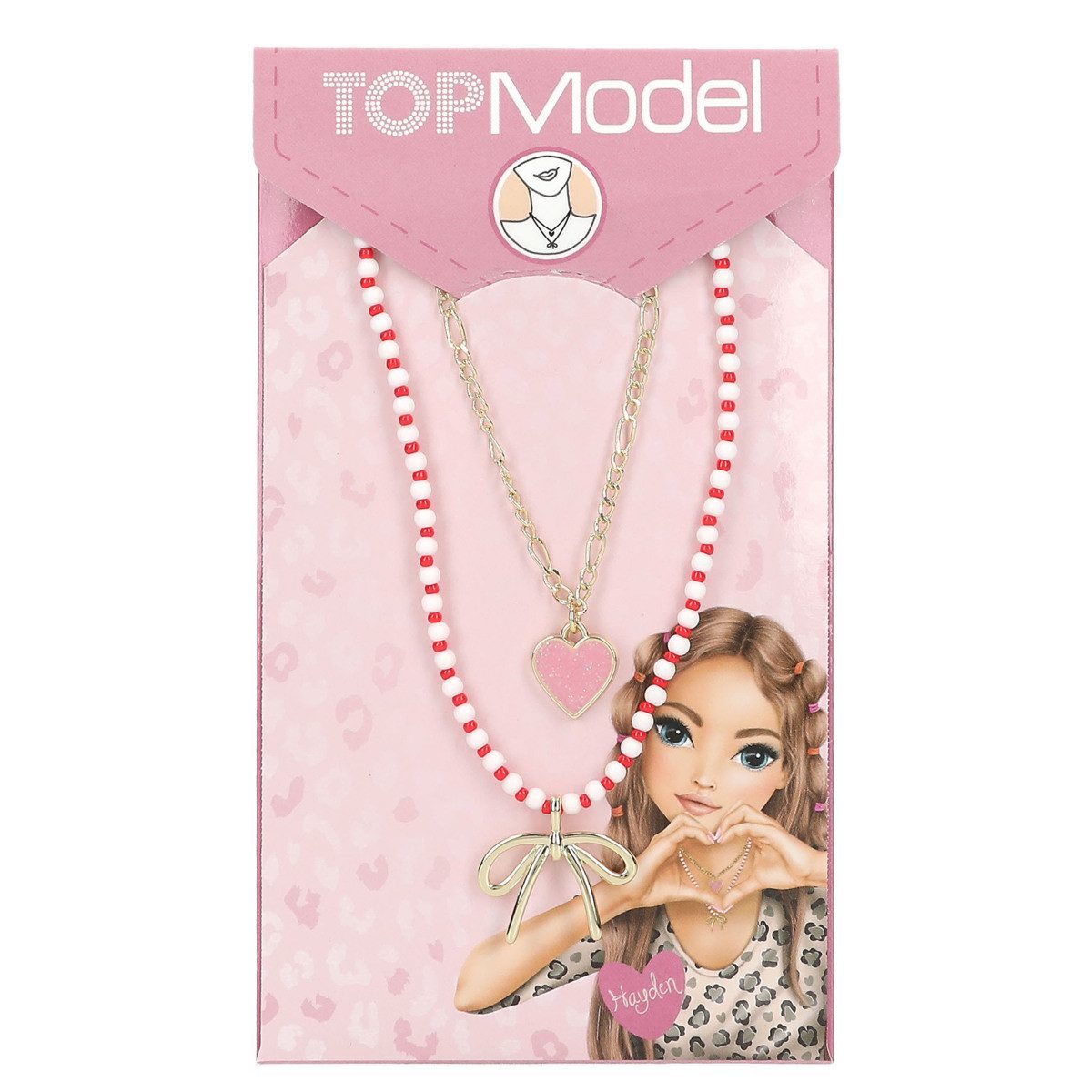 Depesche Kette mit Anhänger DEPESCHE TOPModel Halskette 2fach Leoheart